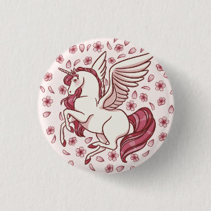 Cherry Blommar Unicorn Knapp