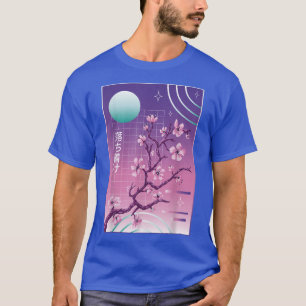 Cherry Blommar Vaporwave Sakura 80-tal japanska A T Shirt
