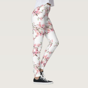 Cherry Blommar Vår bröllop Leggings Byxor