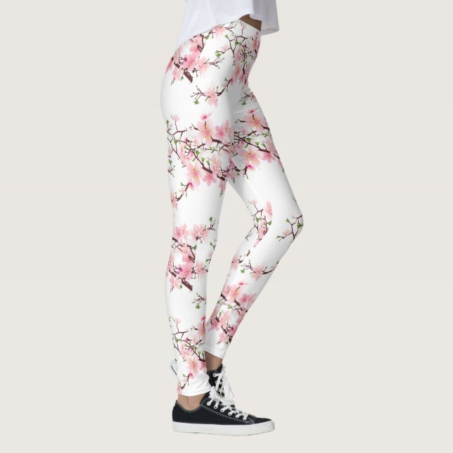 Cherry Blommar Vår bröllop Leggings Byxor (Höger)