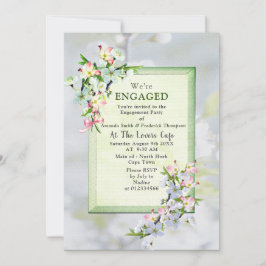 Cherry Blommar Vår Party Inbjudningar