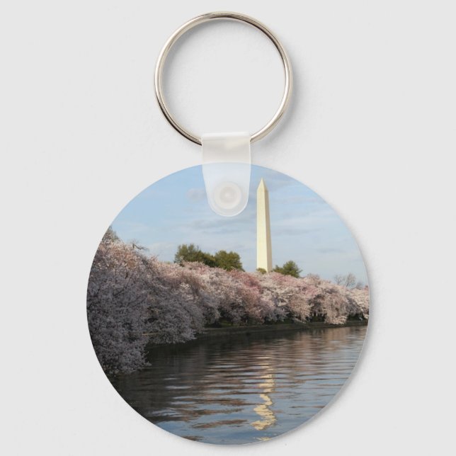 Cherry Blommar Washington monument Nyckelring (Framsida)