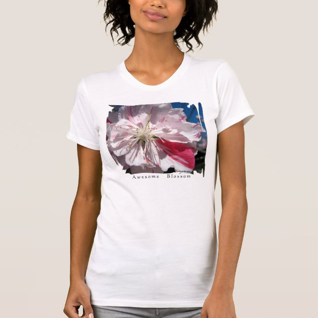 Cherry Blommar White Bloom Tanktop Tröja (Framsida)