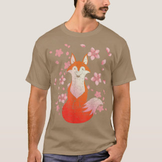 Cherry Blommar Wildlife Forest Animal Lover Sakura T Shirt