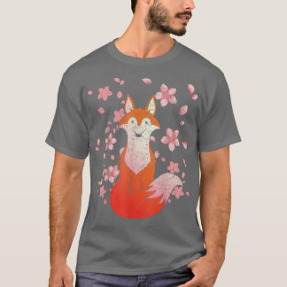 Cherry Blommar Wildlife Forest Animal Lover Sakura T Shirt