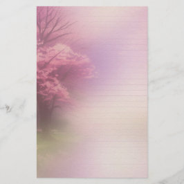 Cherry Blommar Writer Paper Scrapbook Ephemera Brevpapper