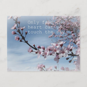 Cherry Blommar Zen Blommar Träd Post Card Vykort