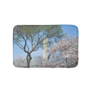 Cherry Blommars and Washington Monument in DC Badrumsmatta