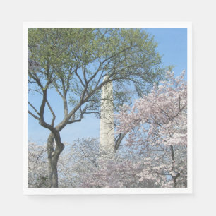 Cherry Blommars and Washington Monument in DC Pappersservett