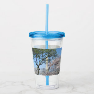 Cherry Blommars and Washington Monument in DC Take Away Mugg