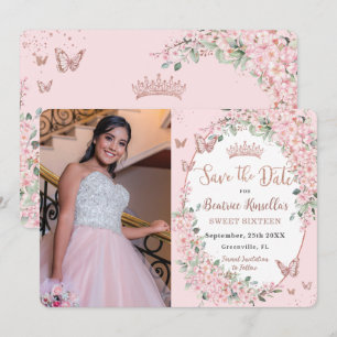 Cherry Blommars Blommigt Butterflies Sweet 16 Phot Spara Datumet