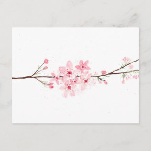 Cherry blommars blommsakura Japansk rosa Vykort
