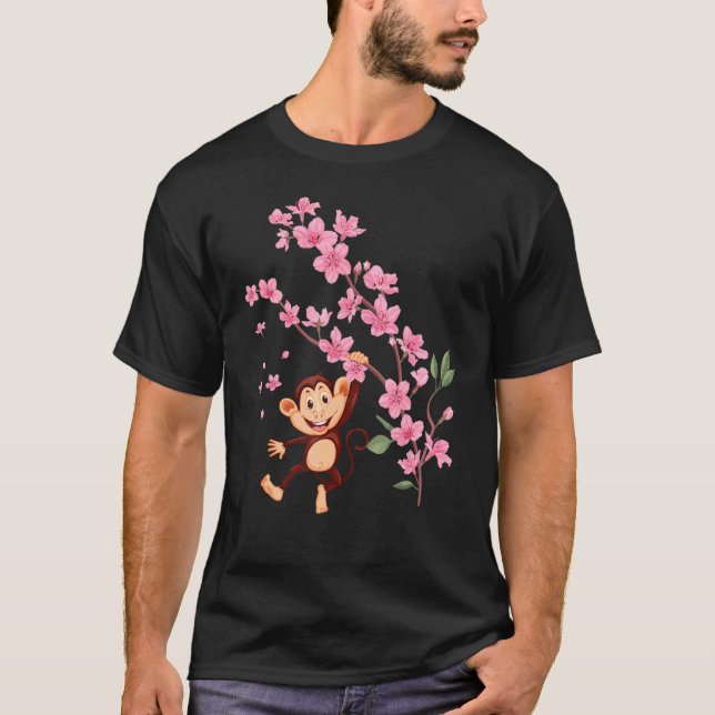 Cherry Blommars Cherryblossom Japanska Flower Träd T Shirt (Framsida)
