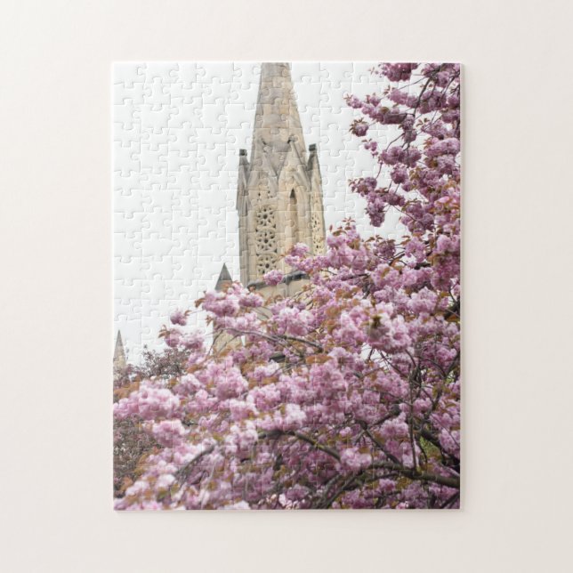 Cherry Blommars Church Steeple Islington London UK Pussel (Vertikal)