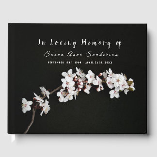 Cherry Blommars Funeral Memorial Guest Bok