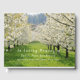 Cherry Blommars Funeral Memorial Guest Bok
