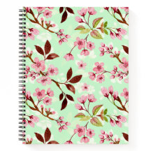 Cherry Blommars Mint Background