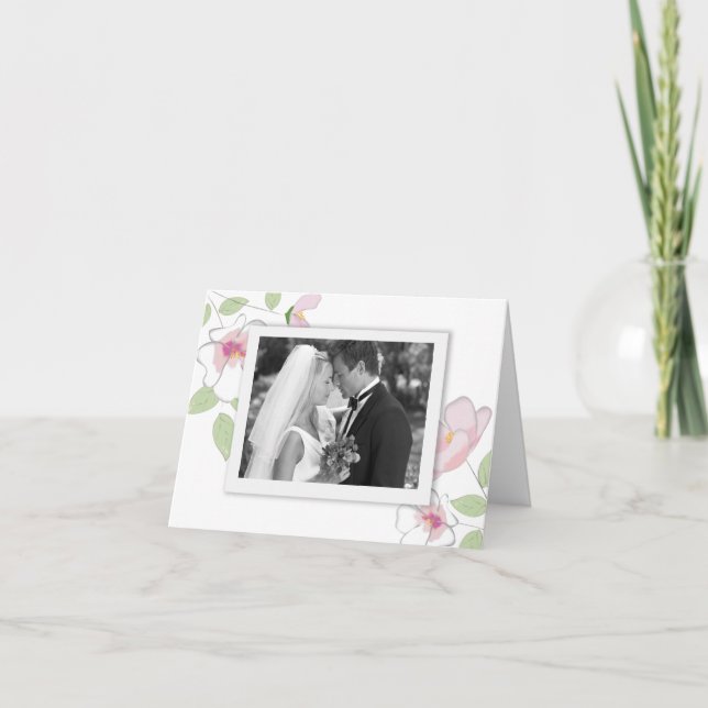 Cherry Blommars Photo Tackto you Card Tack Kort (Framsida)