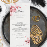 Cherry blommars  rosa romantic bröllop meny<br><div class="desc">Den här menyn i anpassade bröllop är perfekt för all elegant middag med snyggt, romantik och giftermål , skapat för att samordna med vår samling "Rosa Cherry Blommar Bröllop". Med en contemporary som illustrerar rosa vattenfärgskörsbär grenar med blommor och blommar är det enkelt att använda den här menyn för att...</div>