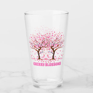 Cherry Blommars Rosa Snö Globe Glaskopp
