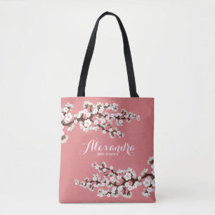 Cherry Blommars Sakura Bröllopsfest Tote (ro) Tygkasse