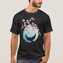 Cherry Blommars SAKURA Full Moon Bird 1 T-Shirt