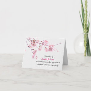 Cherry Blommars Sympathy Tack Kort
