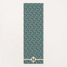 Cherry Blommars Teal + Initial
