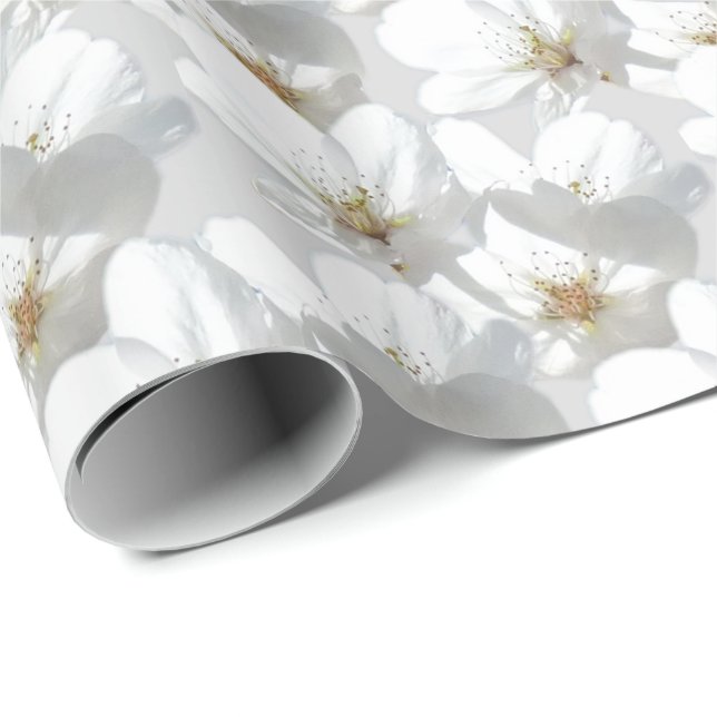 Cherry Blommars Wrapping Papper Anpassningsbar Gif Presentpapper (Rullad Hörn)