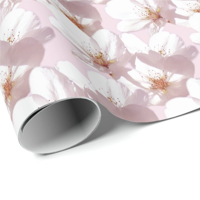 Cherry Blommars Wrapping Papper Anpassningsbar Gif Presentpapper (Rullad Hörn)
