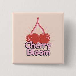 Cherry Bloom Button Knapp