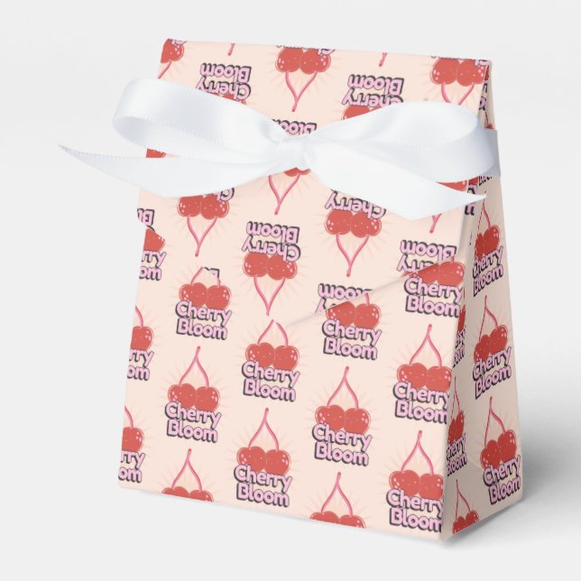 Cherry Bloom Favor Boxes Presentaskar (Framsidan Sidan)