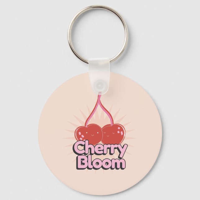 Cherry Bloom Keychain Nyckelring (Framsida)