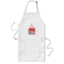 Cherry Bloom Long Apron Långt Förkläde