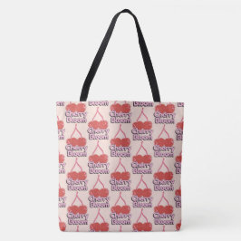 Cherry Bloom Tote Bag Tygkasse