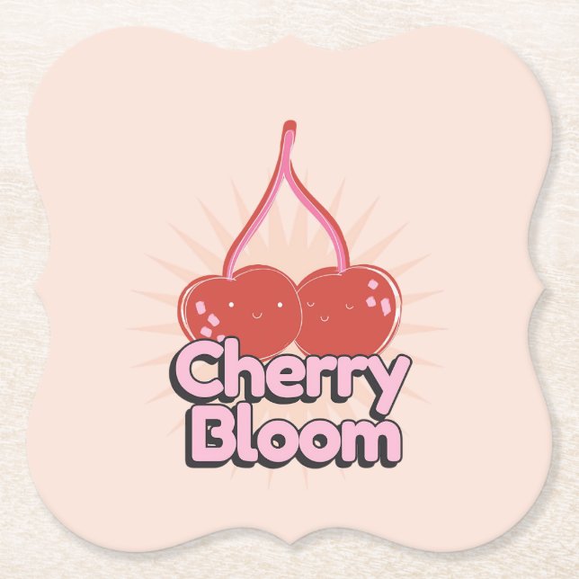 Cherry Bloom Underlägg Papper (Framsida)