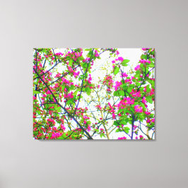 'Cherry Blossom Abstract' Lindad Canvastryck