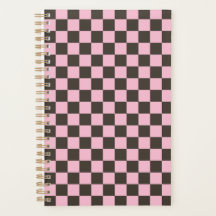 Cherry blossom checkered board pattern