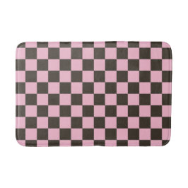Cherry blossom checkered board pattern badrumsmatta