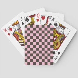 Cherry blossom checkered board pattern casinokort
