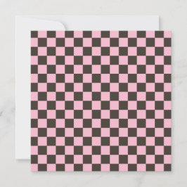 Cherry blossom checkered board pattern tack kort