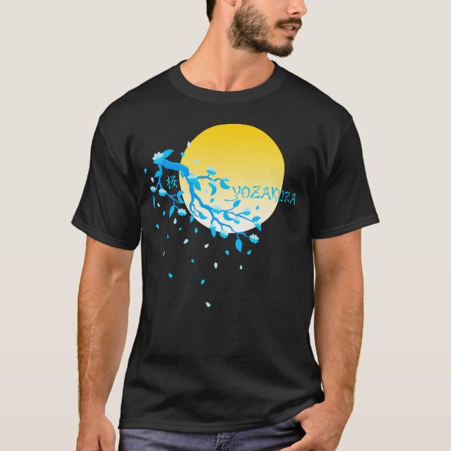 Cherry Blossom Festval Full Moon 2 T-shirt (Framsida)