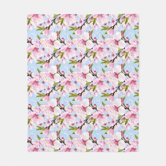    Cherry Blossom Fleecefilt (Framsidan)