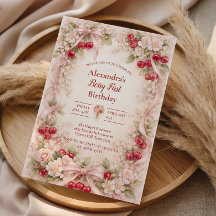 Cherry Blossom Garden Girl 1st Birthday