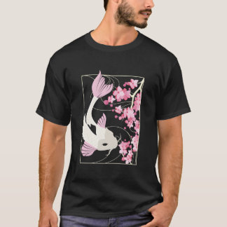 Cherry Blossom I Japanese Fish I Koi Carp T Shirt
