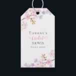 Cherry Blossom in Bloom Garden Bridal Shower Presentetikett<br><div class="desc">Elegant Watercolor Cherry Blossom in Bloom Garden Bridal Shower</div>
