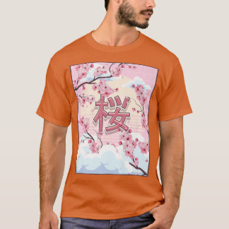 Cherry Blossom Japanese Aesthetic Kawaii Sakura Tr T Shirt