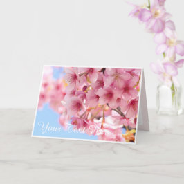 Cherry blossom "Kawazu-Zakura" カード Kort