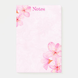 Cherry Blossom Pretty Pink Custom Post-it Block
