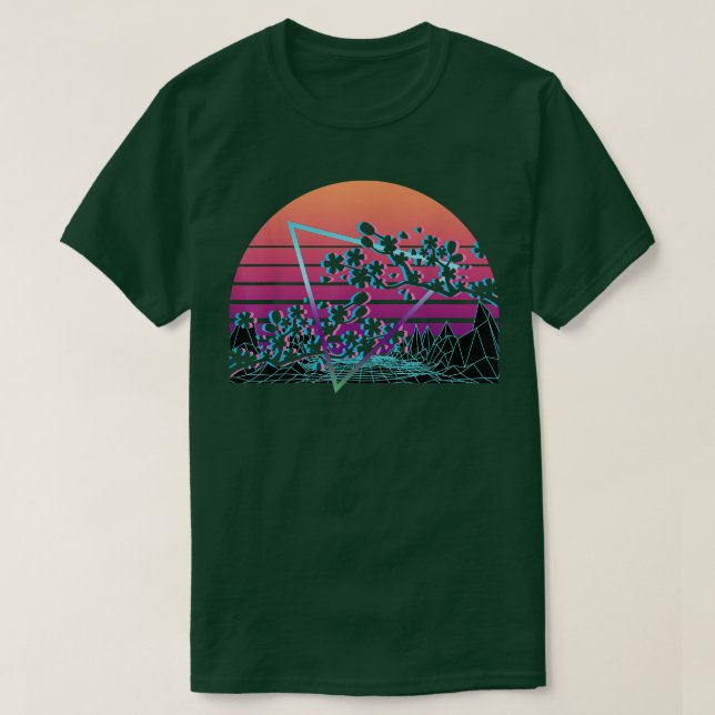Cherry Blossom Retro 221 T Shirt (Design framsida)